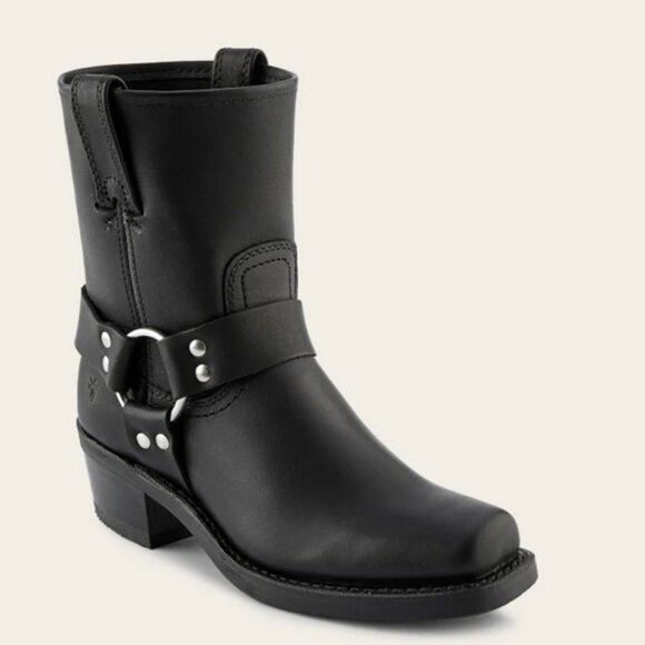 Frye Harness 8R Womens Boots - Black Size 9.5 - Moto Boots - Picture 6 of 16